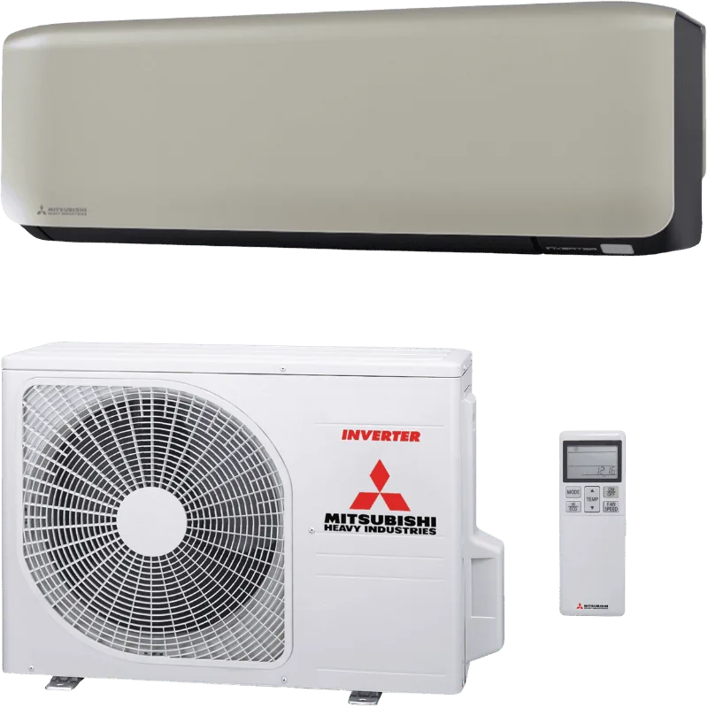 Mitsubishi Heavy Industries airco ZS wandmodel titanium met buitenunit
