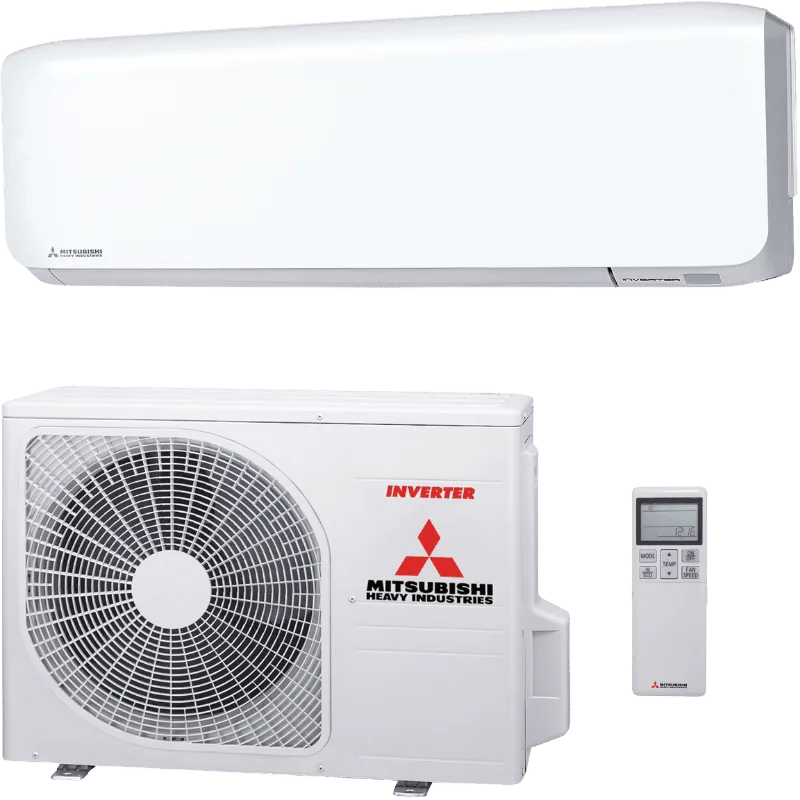 Mitsubishi Heavy Industries airco ZS wandmodel wit met buitenunit